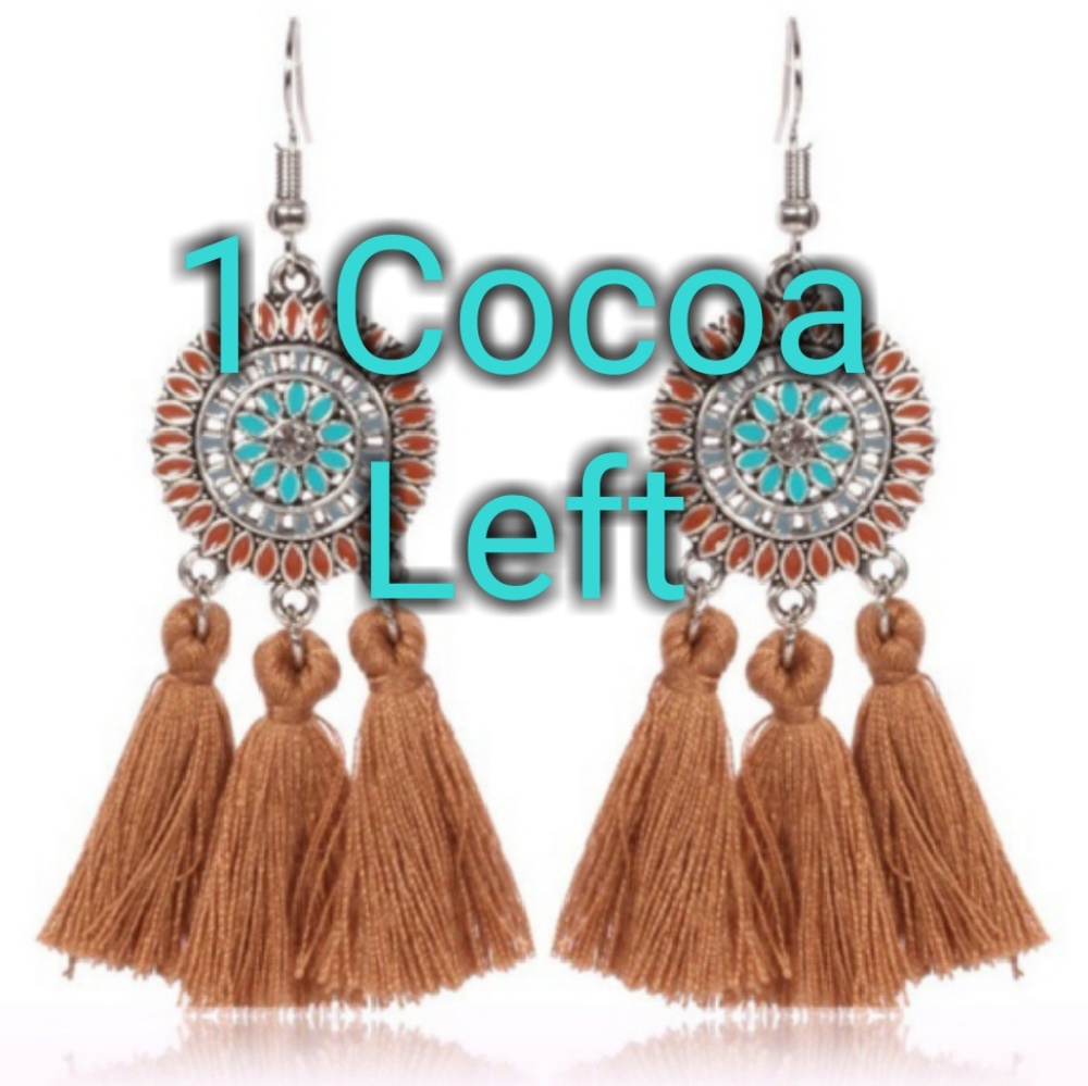 New Bohemian tassel earrings! Beautiful colors!